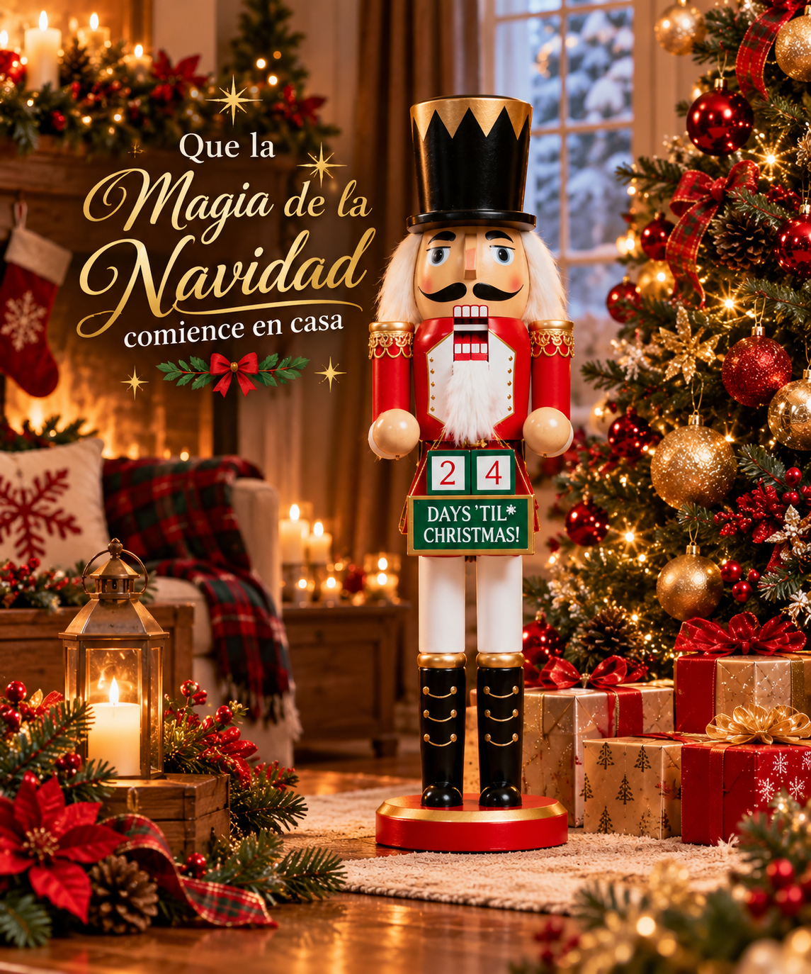 🎄 Cascanueces Cuenta Regresiva para Navidad