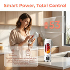 【Summer Sale Deals】 Portable 15.22 Oz USB Rechargeable Personal Blender with LED Display, Durable Abs Material, Perfect for Smoothies & Juices, Home Kitchen Essential,Home Essentials
