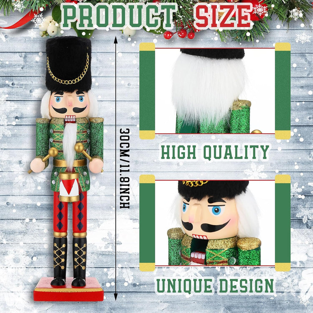 12 in Christmas Nutcracker Decoration Soldier Drummer Figure
