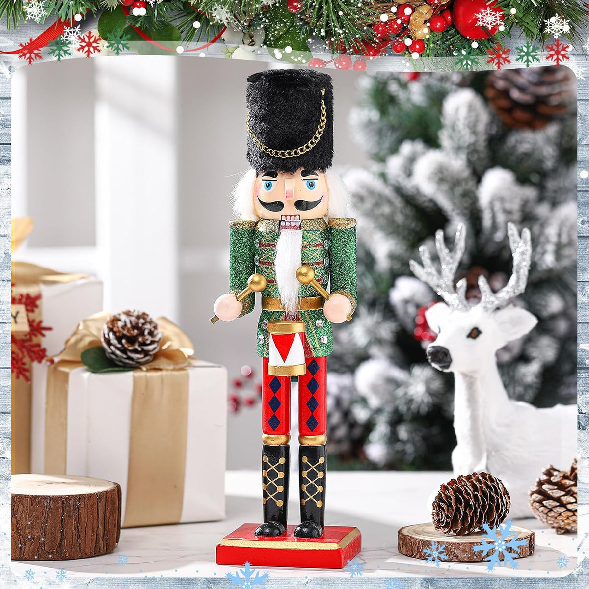 12 in Christmas Nutcracker Decoration Soldier Drummer Figure